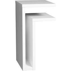 Maze Interior F Right White Wall Shelf 21cm