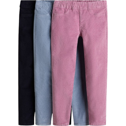 H&M 3-Pack Manchesterjeggings - Marinblå/Ljusblå/Gammelrosa