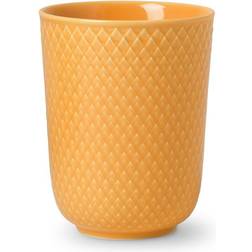 Lyngby Rhombe Without Handle Yellow Mug 33cl
