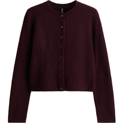 H&M Fine-Knit Cardigan - Burgundy
