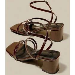 Shein Women's Coffee Brown High Heel Sandals