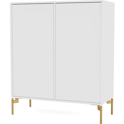Montana Furniture Cover New White/Brass Storage Cabinet 69.9x69.9cm