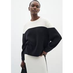 InWear Kayllaiw Pullover Dam Stickade Tröja - Whisper White