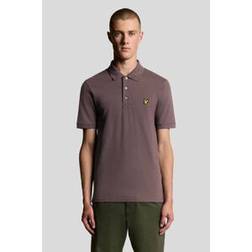 Lyle & Scott Polo Plain Espresso Cotton Blend Polo Shirt Brown