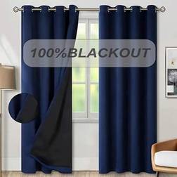 Shein 2pcs Curtains With Blackout Lining