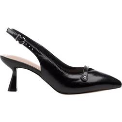 Paradox London Florentine Wide Fit Slingback Court Shoes - Black