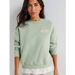 New Balance Linear Heritage Fleece Crew - Green
