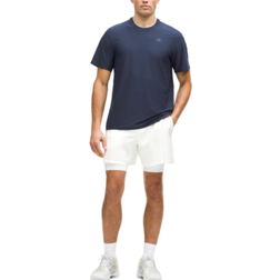 Lululemon UV-Protective Striped Mesh Tennis T-shirt - Club Blue
