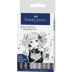 Faber-Castell Artistpen Pitt Manga 8-pack