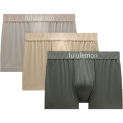 Lululemon Soft Stretch Active Boxer Slip 3 Pack - Palm Deco/Warm Ash Grey/Sheer Oak