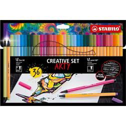 Stabilo Creative Set Arty Fibre Tip Pens 36-pack