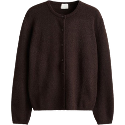 H&M Kofta Med Lös Passform - Mörkbrun