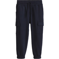 H&M Brushed Inside Cargo Joggers - Navy Blue (1211290017)
