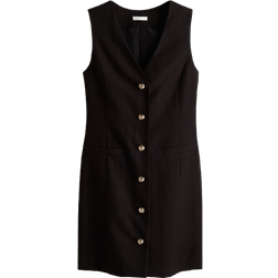 H&M Button Front Dress - Black