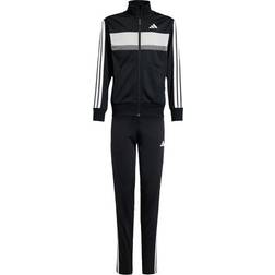 adidas Tiberio 3-Stripes Tricot Träningsställ - Black/White/Grey