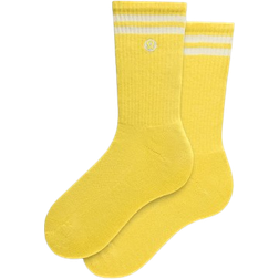 Lululemon Unisex Daily Essential Crew-Socken - Daisy Glow/White