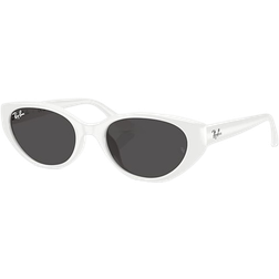 Ray-Ban RB4457D Asian Fit Solbriller Injiceret - Hvid Grå