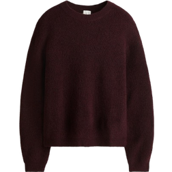 H&M Burgundy Rib-knit Jumper - Burgundy