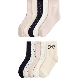 H&M Ljusrosa Rosetter 10-Pack Strumpor - Flicka