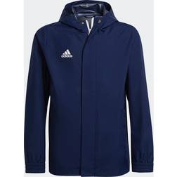 adidas Kid's Entrada 22 All Weather Jacket - Team Navy Blue 2 (H57511)