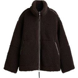 H&M Pilejacka Med Lös Passform - Mörkbrun