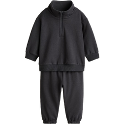 H&M Baby 2-Delat Sweatshirtset - Mörkgrå