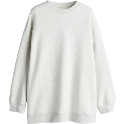 H&M Oversized Sweatshirt - Light Gray Melange