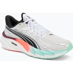 Puma Velocity Nitro 4 Running Shoes - White/Mint Melt/Glowing Red