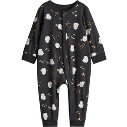 H&M Patterned Sleepsuit - Grey/Ghosts (1200792036)