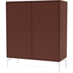 Montana Furniture Cover with White Legs Masala Storage Cabinet 69.6x69.6cm