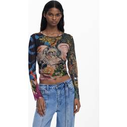 Desigual Buttoned T-shirt Designed - Mr Christian Lacroix