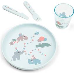 Done by Deer Foodie Dinner Set Celebration Blue