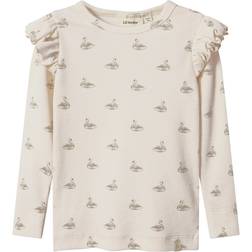 Name It Bluser T-Shirts NMFGAVO Eko Slim Top Noos - Pastel Parchment/Swa
