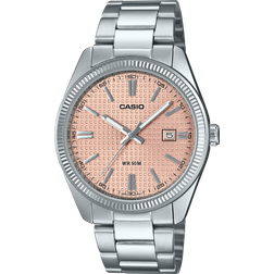 Casio watch only time red background MTP-1302PE-4AVEF and bracelet
