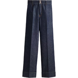 H&M Wide High Jeans - Dark Denim Blue