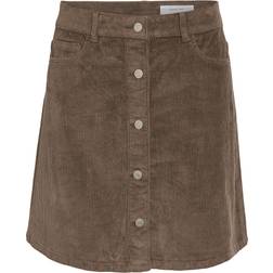Noisy May Nmronnie NW A Shape Skirt - Mörkbrun