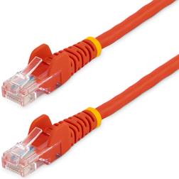 StarTech Snagless Cat5e RJ45 - RJ45 M-M Red 1m