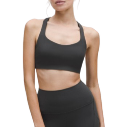 Lululemon FlexyFlex Yoga-BH Mit Überkreuzten Träger Leichter Halt - Graphite Grey