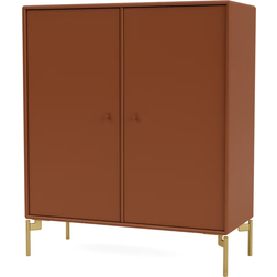 Montana Furniture Cover with Brass Legs Hazelnut Storage Cabinet 69.6x69.6cm