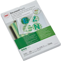 GBC Lamination Pouch A4 125 Micron 100pcs Transparent