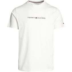 Tommy Hilfiger Flag Logo Crew Neck T-shirt - Snow White