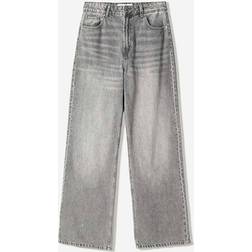 Bershka Petite Baggy Jeans - Grey