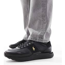 Polo Ralph Lauren Train 89 Sneakers Med Guldfarvet Logo - Sort