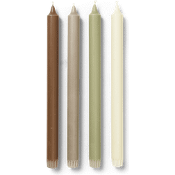 ferm LIVING Pure Candles Set of 4 - Botanic Blend - Multi Stearinljus 30cm 4st
