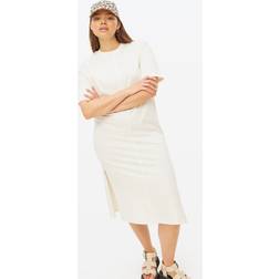Tu Acid Wash Midi T-Shirt Dress - Cream