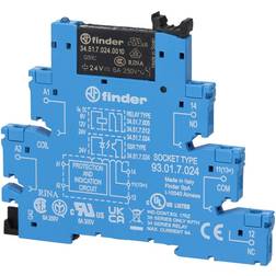 Finder 38.51.0.024.0060 Relämodul Nominell spänning: 24 V/DC, 24 V/AC Växelström (max) 6 A 1 switch 1 st