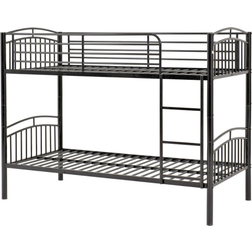 SECONIQUE Ventura 3 Black Bunk Bed 101x201cm