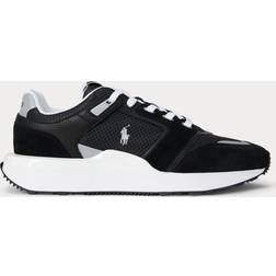 Polo Ralph Lauren Train 89 V2 Suede-Paneled Sneaker - Black