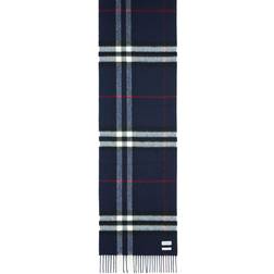 Burberry Burb Giant Check Cashmere Scarf - Blue