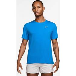 Nike Dri-FIT UV Miler Men's Running T-Shirt - Blue/Silver